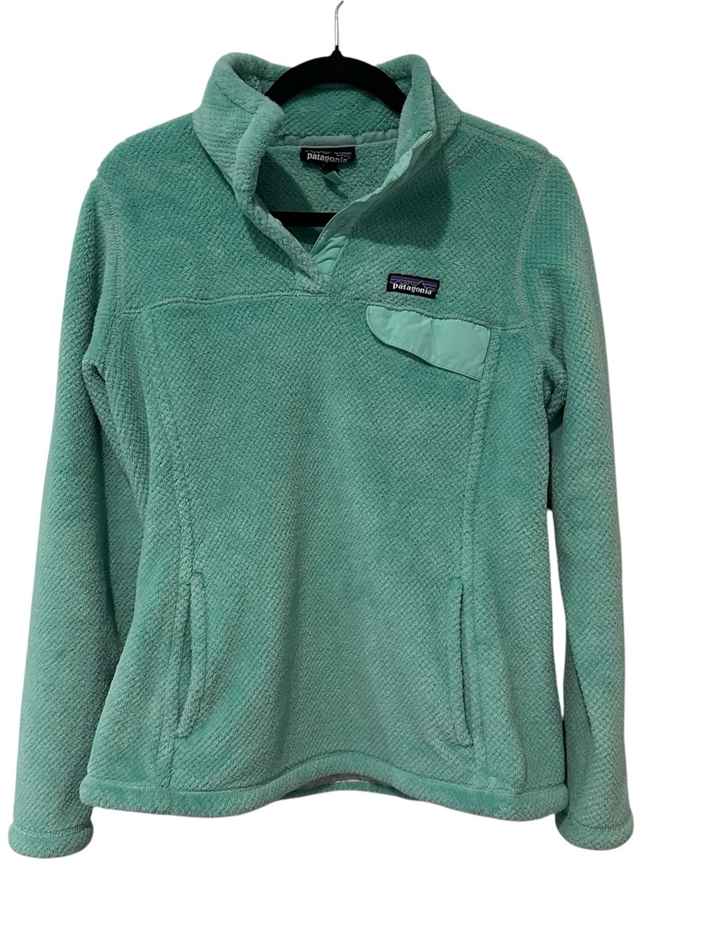 Patagonia Teal Green Women's Fleece Pullover Hoodie